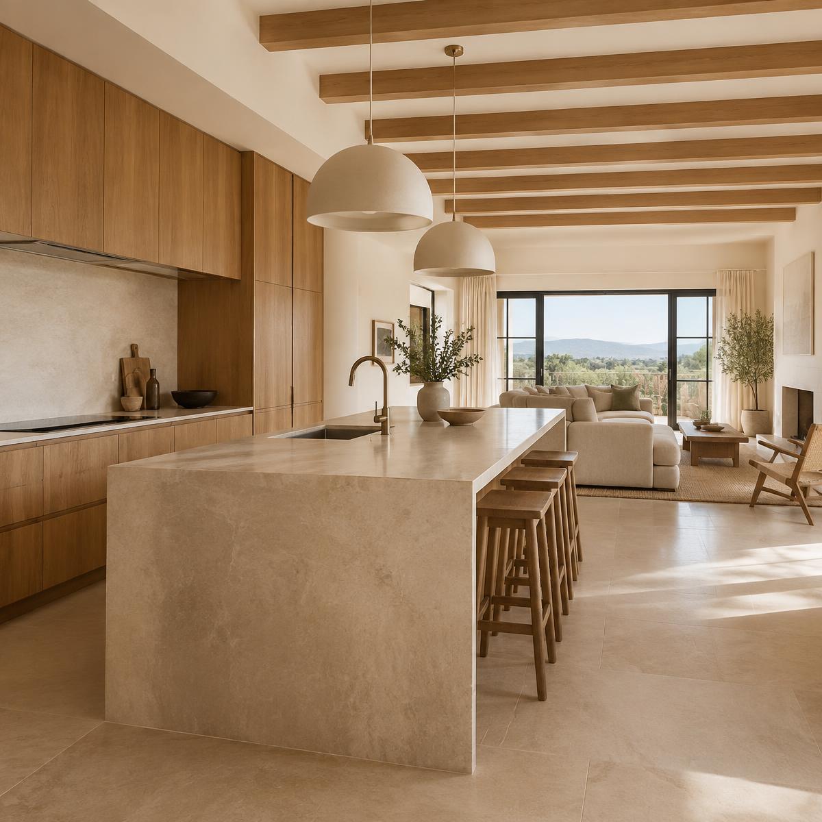 Espacio interior renovado de una vivienda